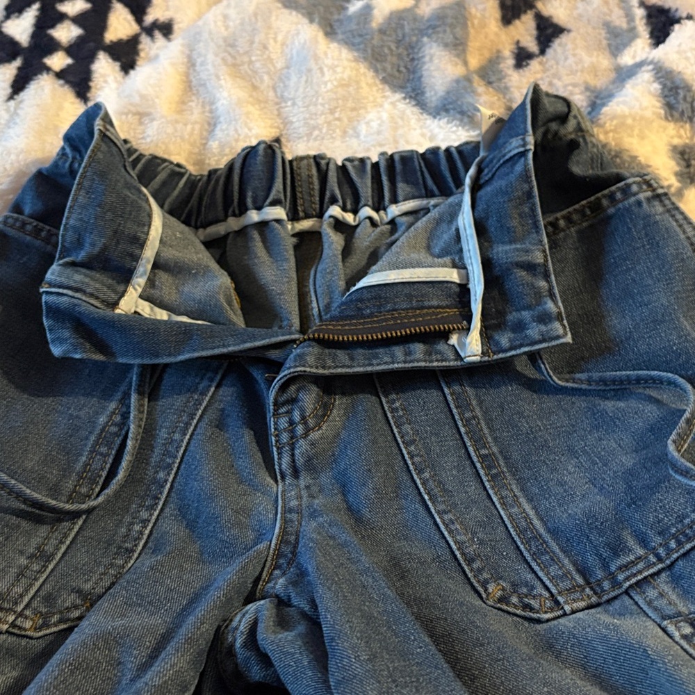 NWOT Barrel Jeans With Drawstring Waist - Picture 6 of 7